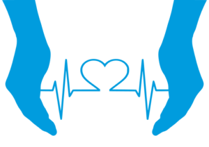 cardiograma entre manos